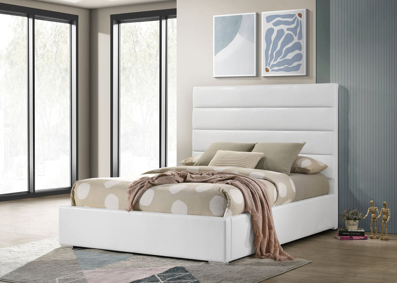 Felicity 53-inch Upholstered  Platform Bed White