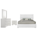 Felicity  California King Bedroom Set White Gloss