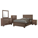 Kauffman  California King Bedroom Set Dark Cocoa