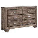 Kauffman  California King Bedroom Set Dark Cocoa
