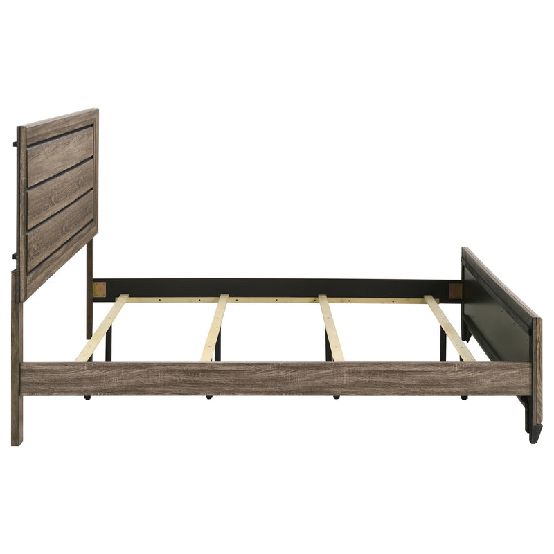 Kauffman Wood California King Panel Bed Dark Cocoa