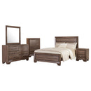 Kauffman  California King Bedroom Set Dark Cocoa
