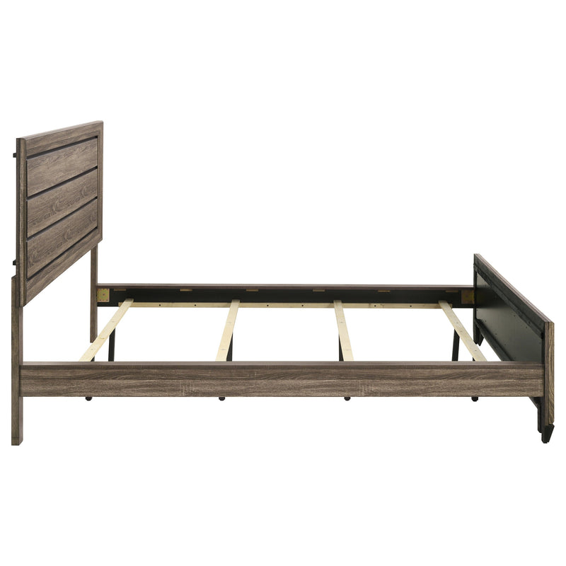 Kauffman Wood California King Panel Bed Dark Cocoa