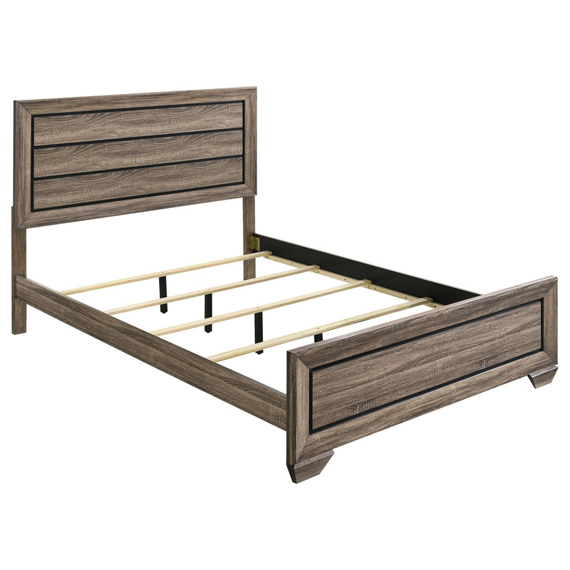 Kauffman Wood California King Panel Bed Dark Cocoa
