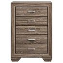 Kauffman 5-drawer Bedroom Chest Dark Cocoa