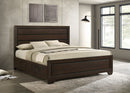 Kauffman Wood California King Panel Bed Dark Cocoa