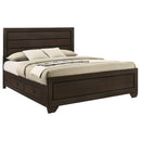 Kauffman Wood California King Panel Bed Dark Cocoa