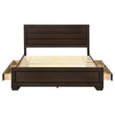 Kauffman Wood California King Panel Bed Dark Cocoa