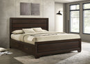 Kauffman Wood California King Panel Bed Dark Cocoa