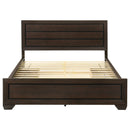 Kauffman Wood California King Panel Bed Dark Cocoa