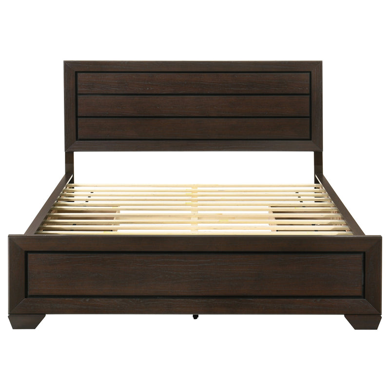 Kauffman Wood California King Panel Bed Dark Cocoa