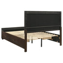 Kauffman  California King Bedroom Set Dark Cocoa