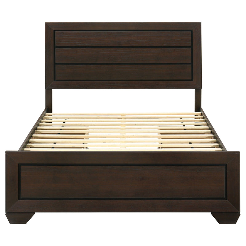 Kauffman Wood California King Panel Bed Dark Cocoa