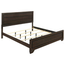 Kauffman Wood California King Panel Bed Dark Cocoa