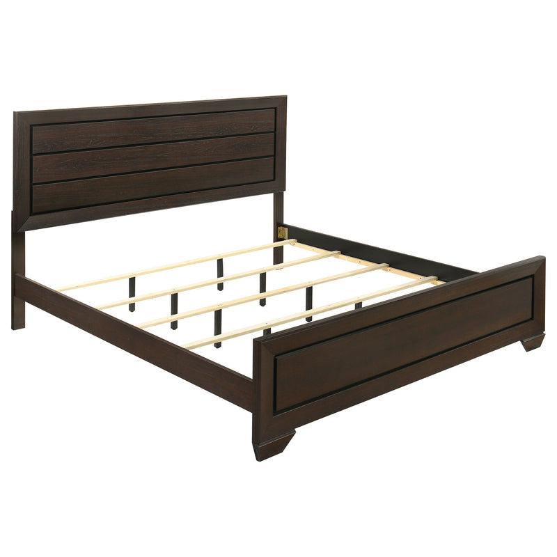 Kauffman Wood California King Panel Bed Dark Cocoa