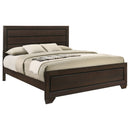 Kauffman Wood California King Panel Bed Dark Cocoa