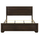 Kauffman Wood California King Panel Bed Dark Cocoa