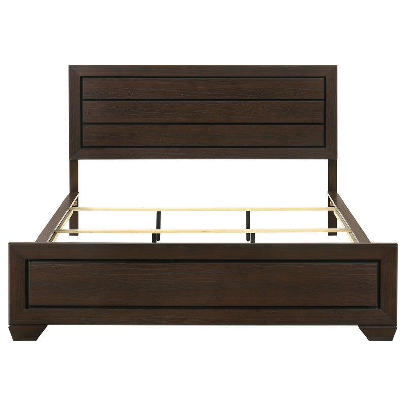 Kauffman Wood California King Panel Bed Dark Cocoa