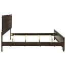 Kauffman Wood California King Panel Bed Dark Cocoa