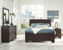 Kauffman  California King Bedroom Set Dark Cocoa