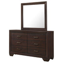 Kauffman 6-drawer Dresser Dark Cocoa