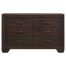 Kauffman 6-drawer Dresser Dark Cocoa