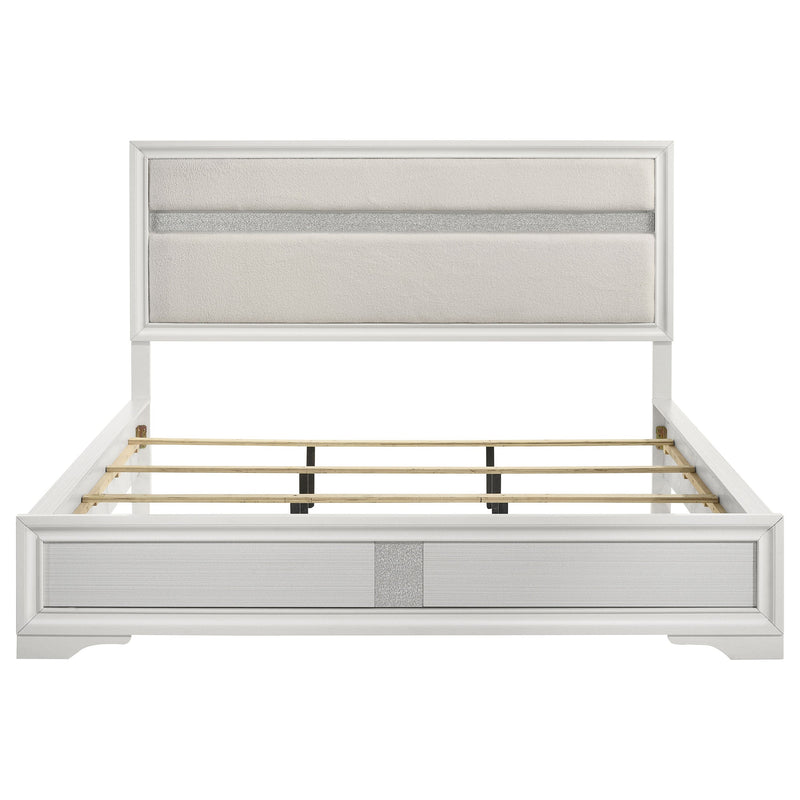 Miranda 51-inch Wood California King Storage Panel Bed Black