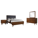 Robyn  California King Bedroom Set Dark Walnut