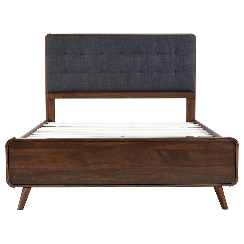 Robyn Wood California King Platform Bed Dark Walnut
