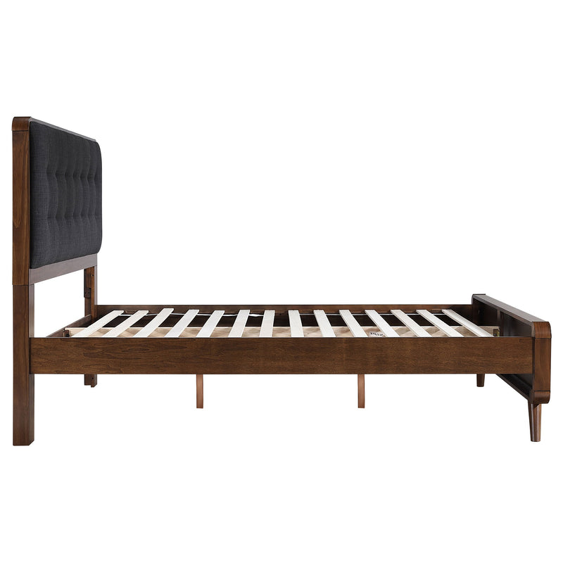 Robyn Wood California King Platform Bed Dark Walnut