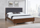Robyn Wood California King Platform Bed Dark Walnut