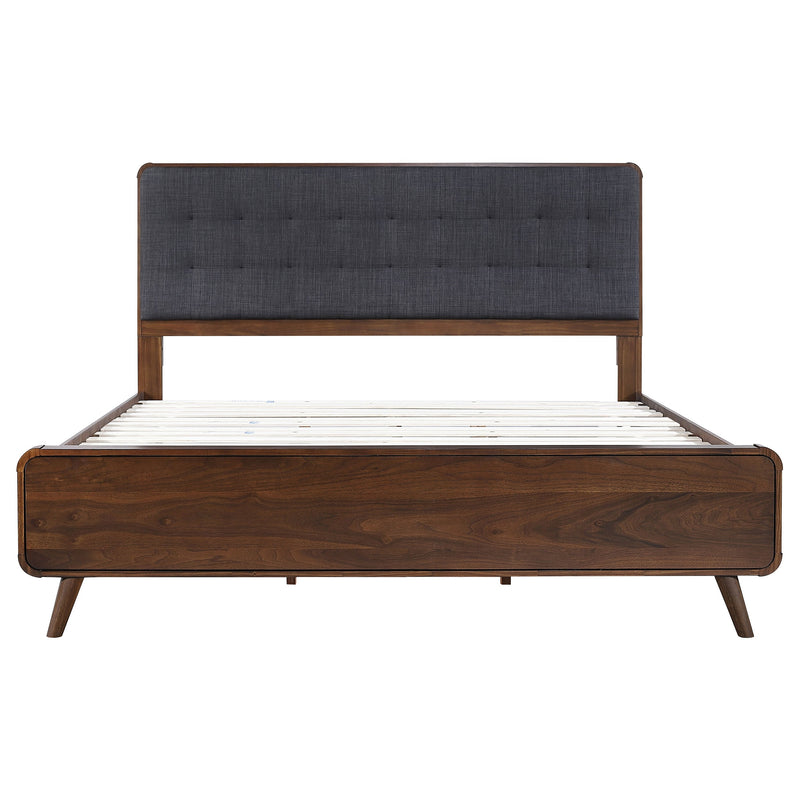 Robyn Wood California King Platform Bed Dark Walnut
