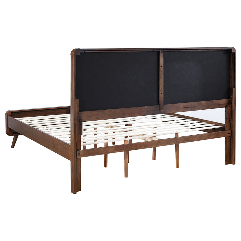 Robyn Wood California King Platform Bed Dark Walnut