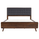 Robyn Wood California King Platform Bed Dark Walnut