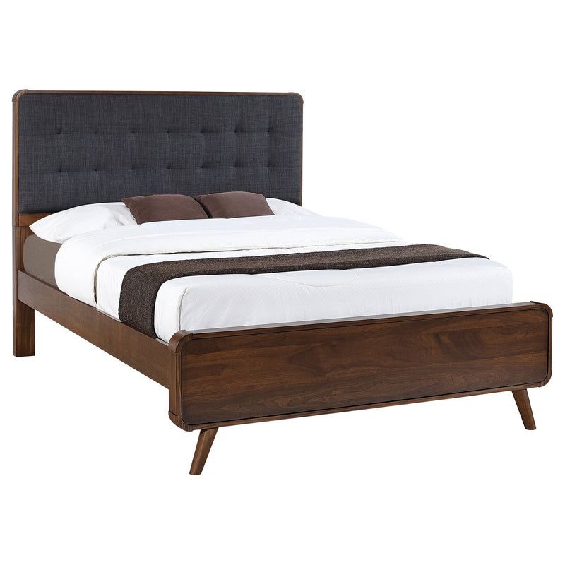 Robyn Wood California King Platform Bed Dark Walnut