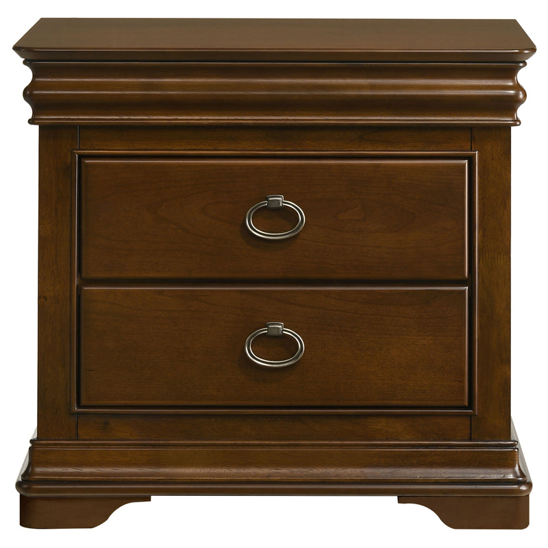 Garland 3-drawer Nightstand Bedside Table Brown Cherry