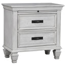 Franco   Bedroom Set Distressed White