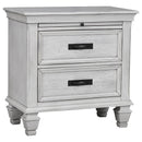 Franco   Bedroom Set Distressed White