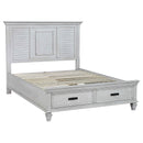 Franco   Bedroom Set Distressed White