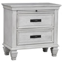 Franco   Bedroom Set Distressed White
