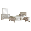 Franco   Bedroom Set Distressed White