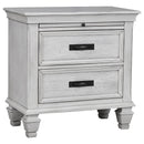 Franco   Bedroom Set Distressed White