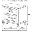 Franco   Bedroom Set Distressed White