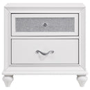 Barzini 2-drawer Nightstand White