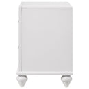 Barzini 2-drawer Nightstand White