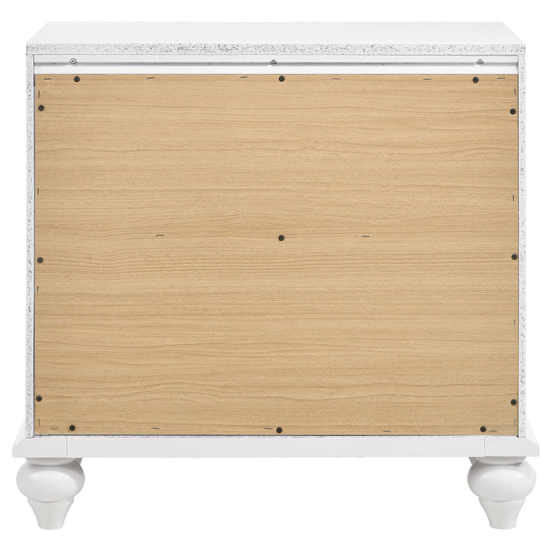 Barzini 2-drawer Nightstand Black