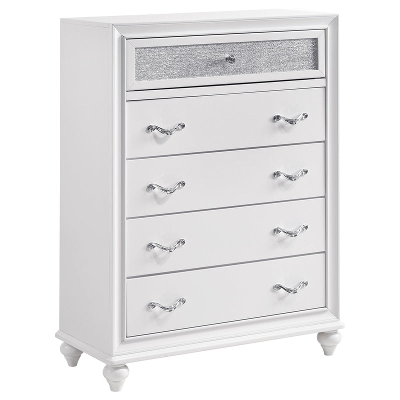 Barzini 5-drawer Bedroom Chest Black
