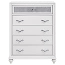 Barzini 5-drawer Bedroom Chest White