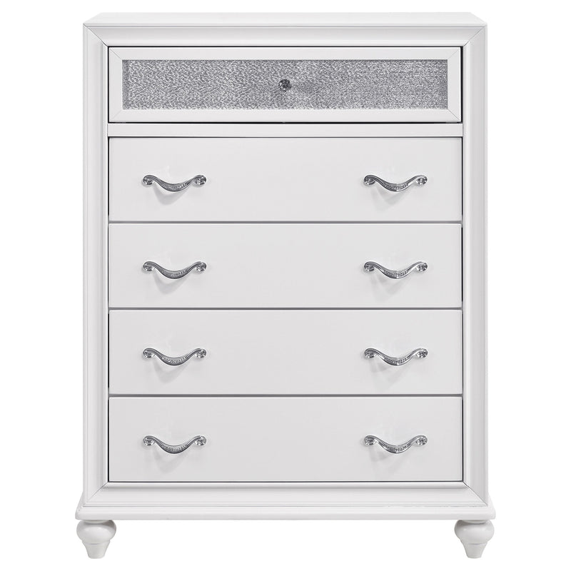 Barzini 5-drawer Bedroom Chest Black