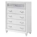 Barzini 5-drawer Bedroom Chest White